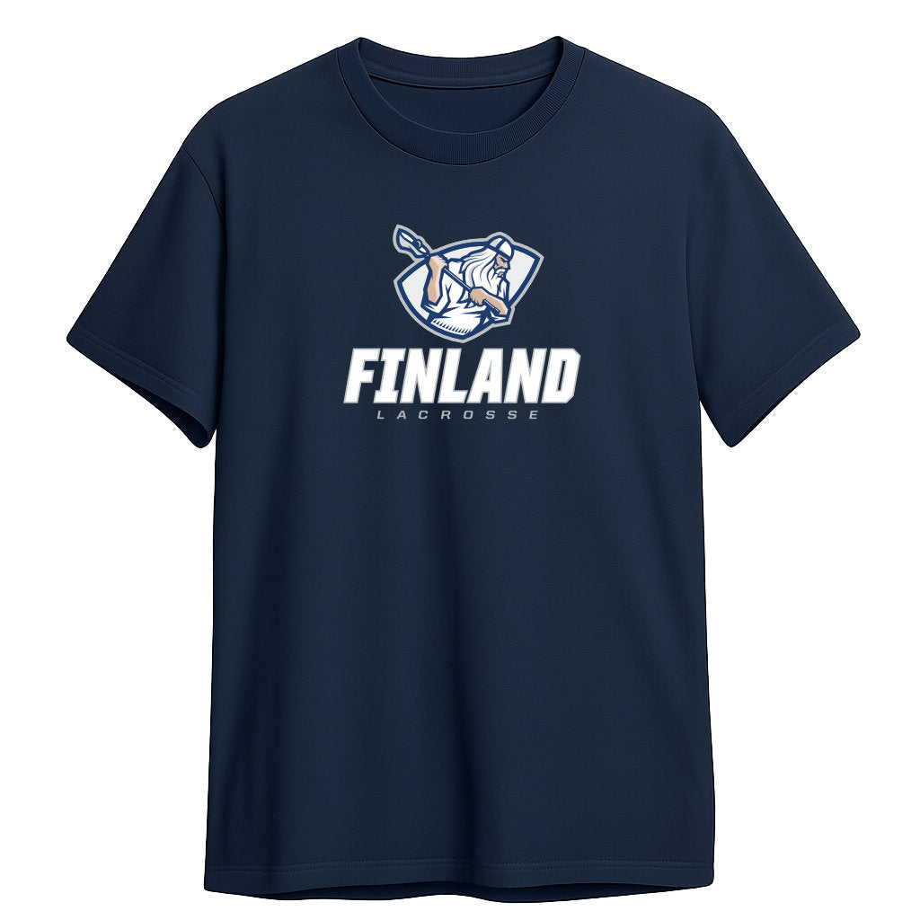 T-Paita Navy Lacrosse Finland