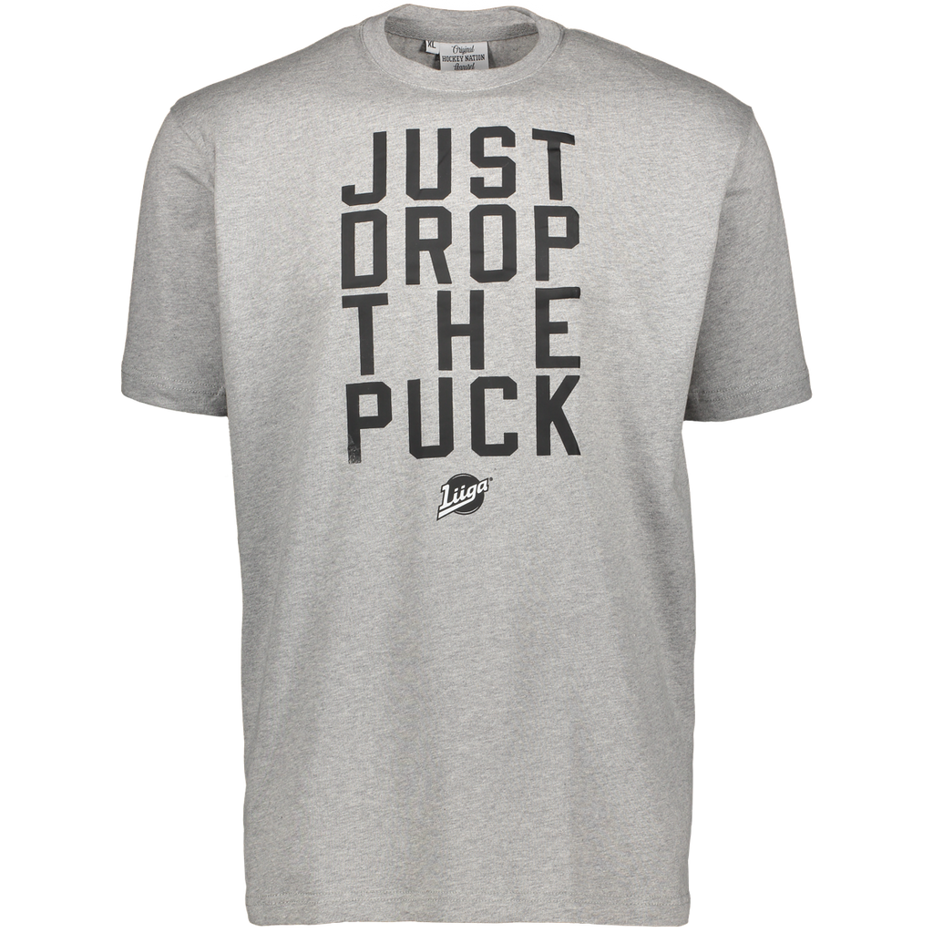 Just Drop The Puck t-paita - virallinen Liiga-tuote - Kannattajat.fi